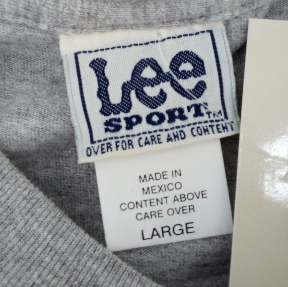 NY Yankees 2000 Subway Series Champions World Series Gray Lee 90% Cotton Top L - Picture 3 of 7